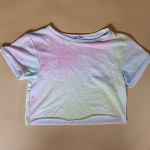 Wildfox swim crop top shirt tie dye